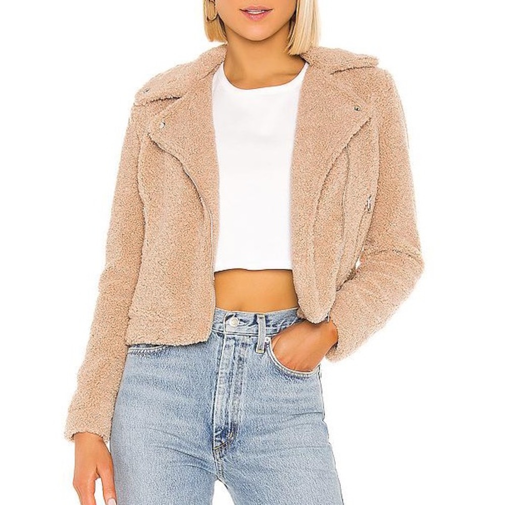 Misha Zip Up Jacket in camel only been worn once!